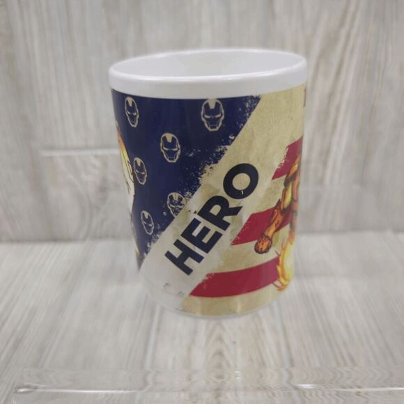 Marvel Comic Iron Man American Flag Coffee Mug 15 Fl. Ounce - Picture 2 of 7